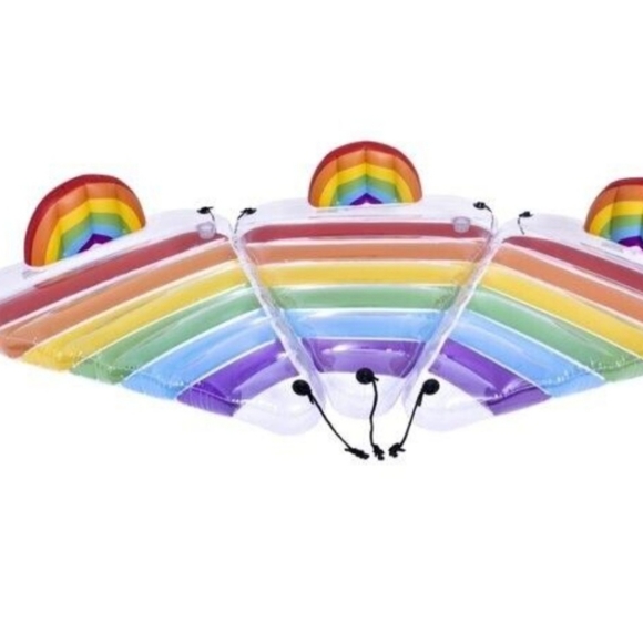 NEW Ozark rainbow 🌈 lounge set of 3 inflatable floats - Picture 3 of 5